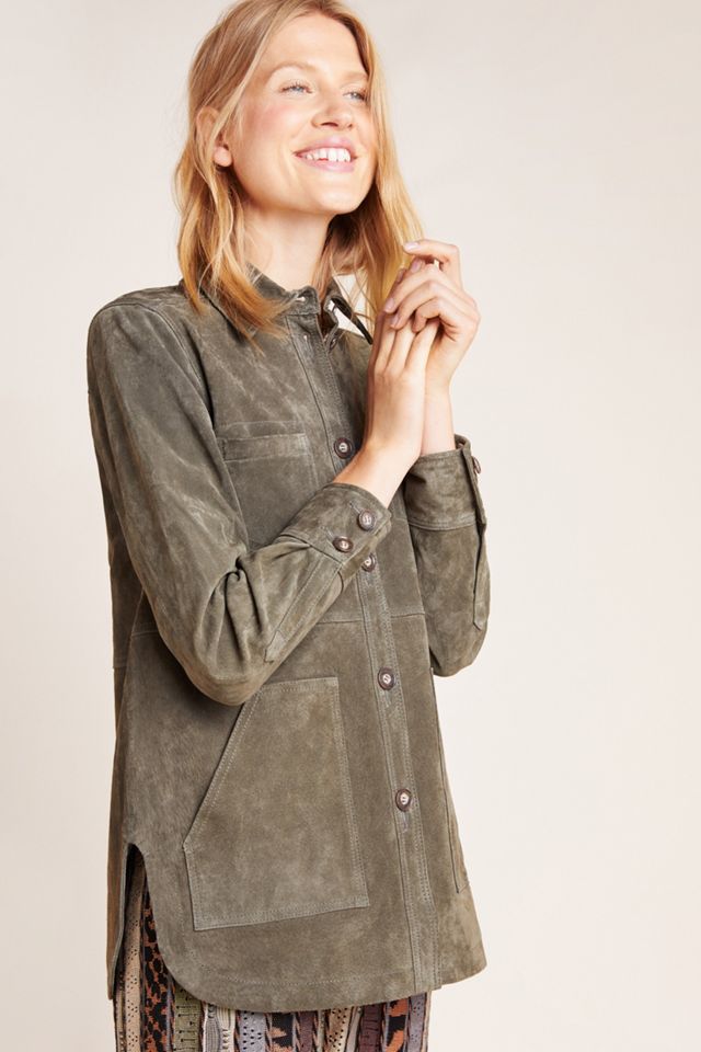 Suede Shirt Jacket #3