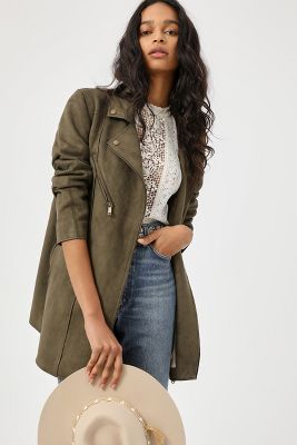 Anthropologie suede jacket sale