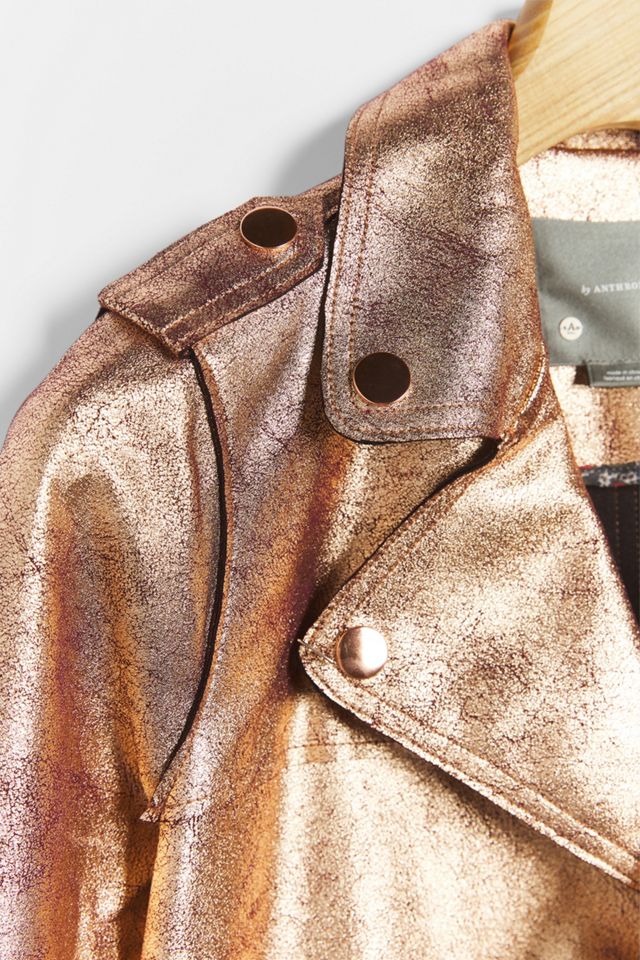 Brisa Metallic Kunstleder Motorradjacke #4