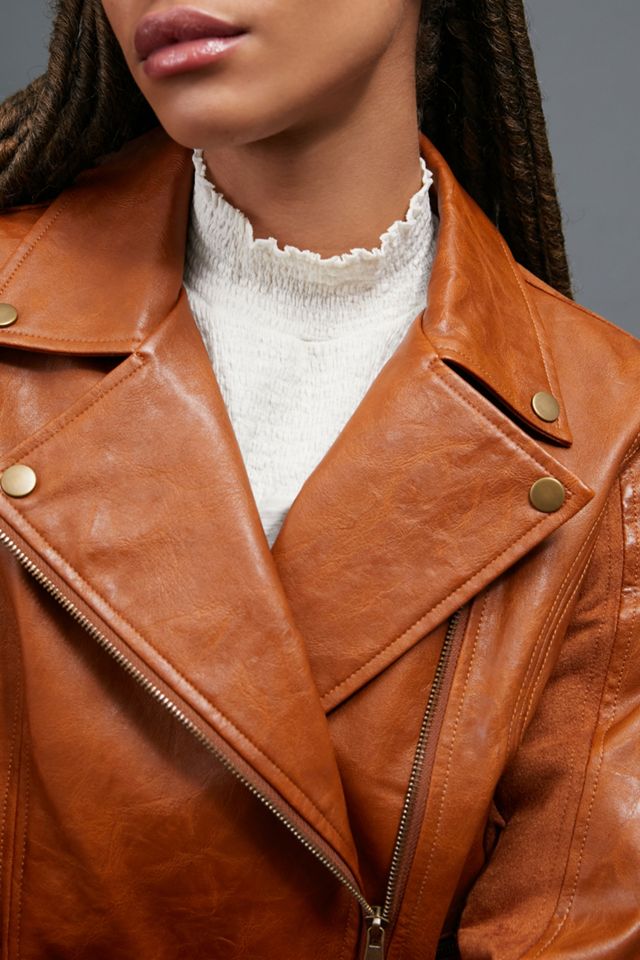 Robyn Faux Leather Moto Jacket #2