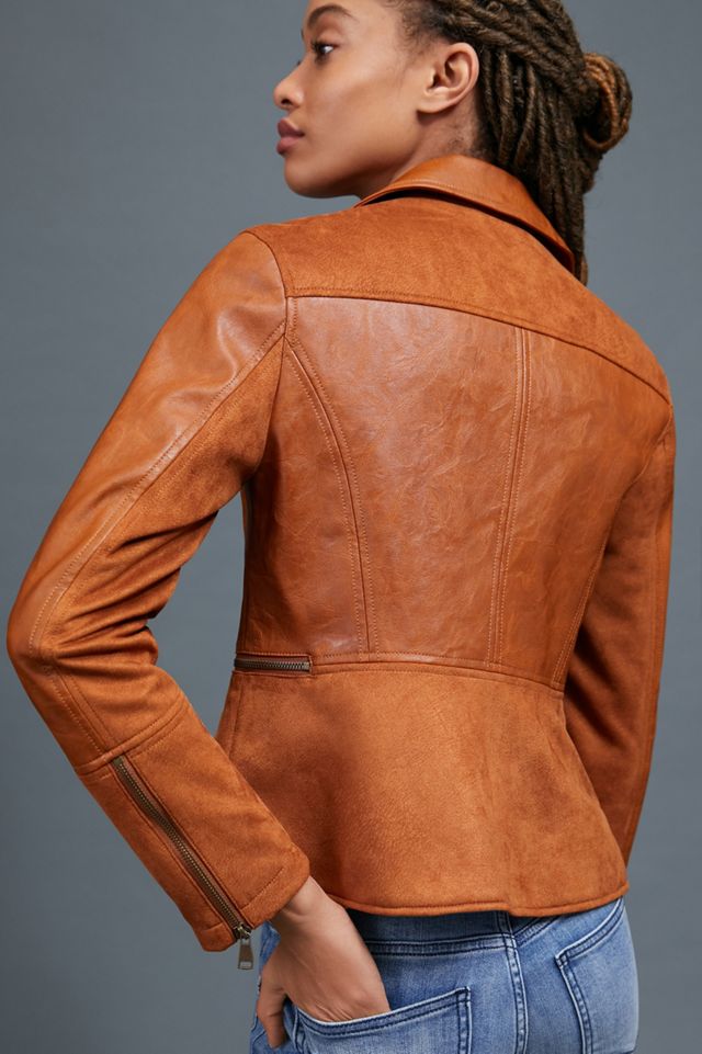 Robyn Faux Leather Moto Jacket #3