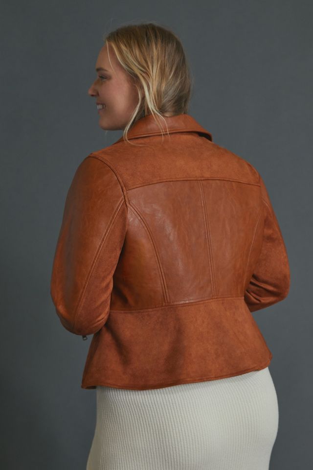 Robyn Faux Leather Moto Jacket #6