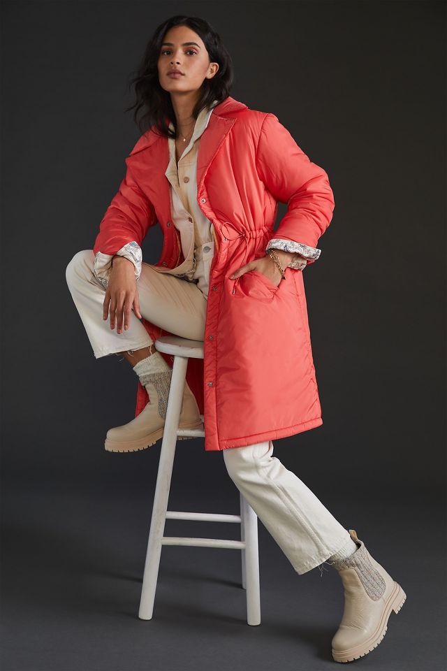 Maeve Cinched Puffer Coat | Anthropologie