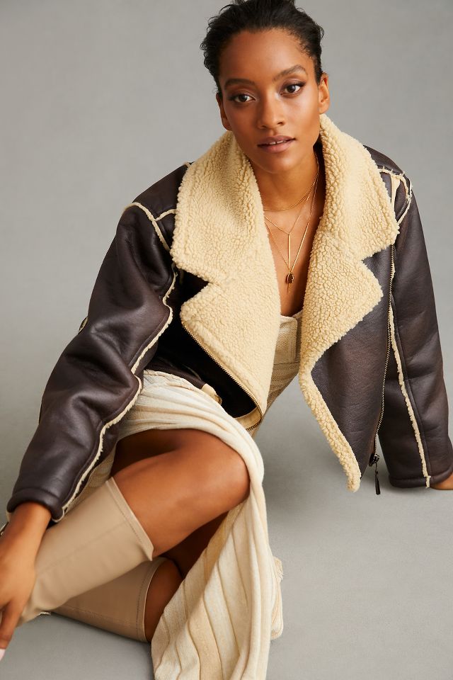 Anthropologie sherpa clearance jacket