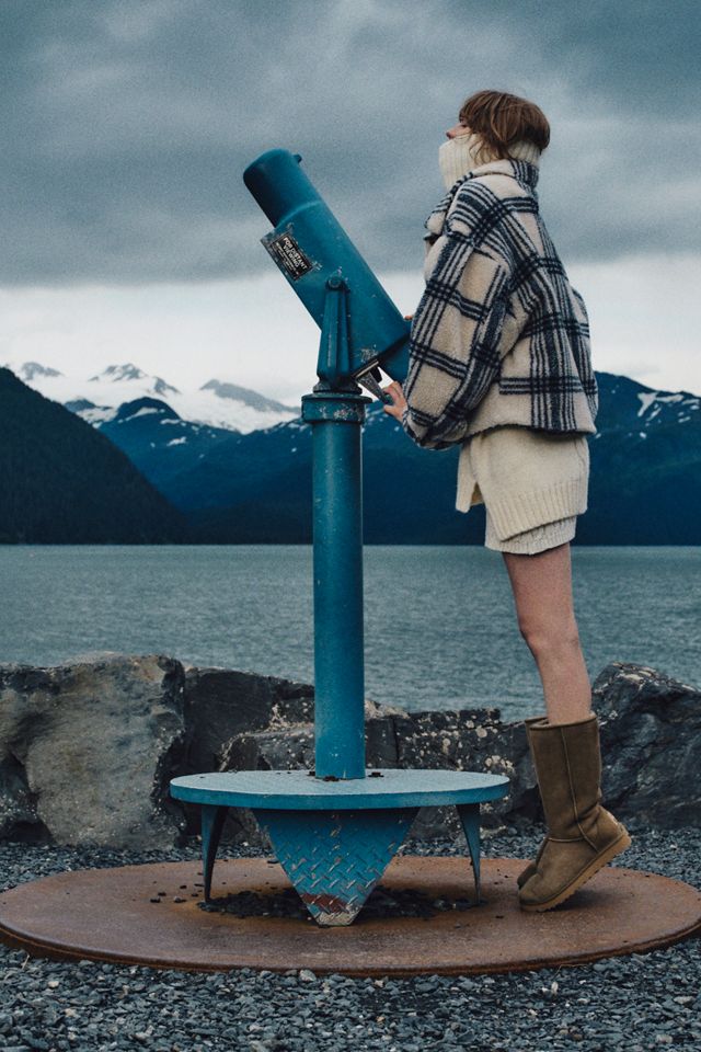 Pilcro Plaid Sherpa Shacket #2