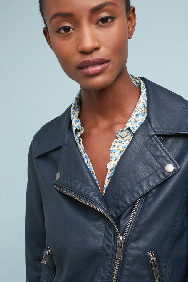 Anthropologie vegan shop leather jacket