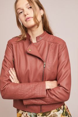 anthropologie leather jacket