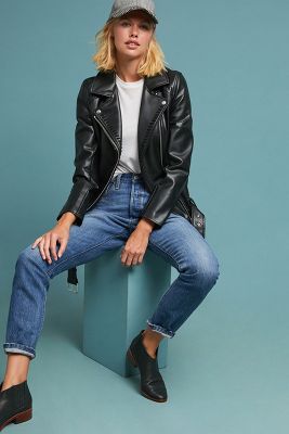 anthropologie leather jacket