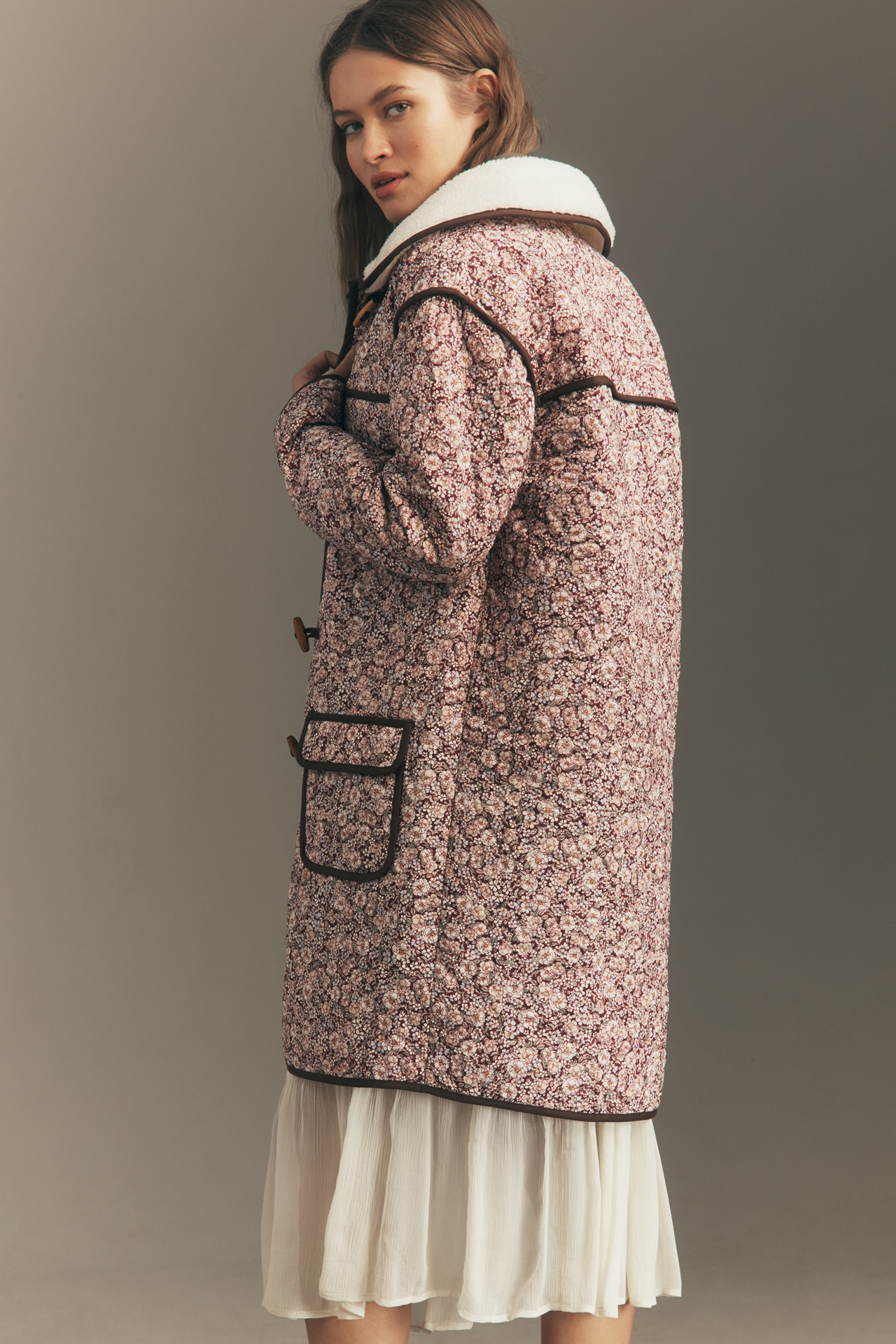 For Love & Lemons Marlene Floral Quilted Chore Coat