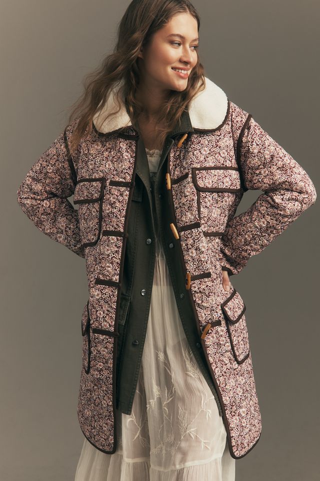 For Love & Lemons Marlene Floral Quilted Chore Coat #3