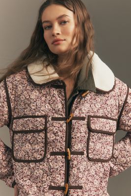 For Love & Lemons Marlene Floral Quilted Chore Coat