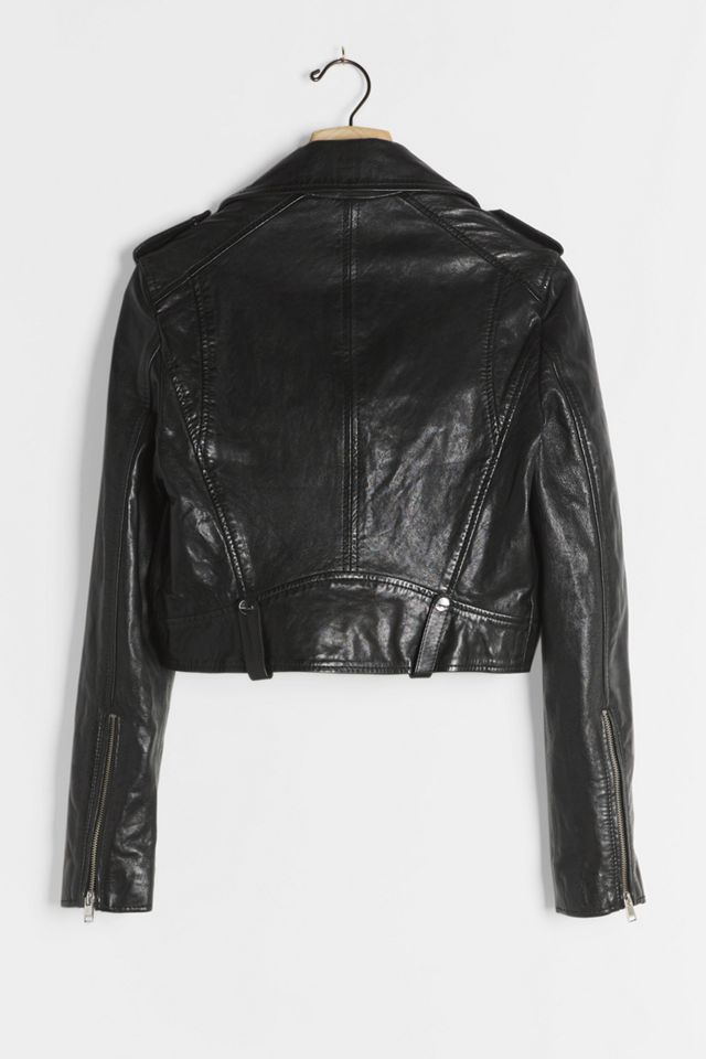 Lamarque Ciara Leather Moto Jacket #1