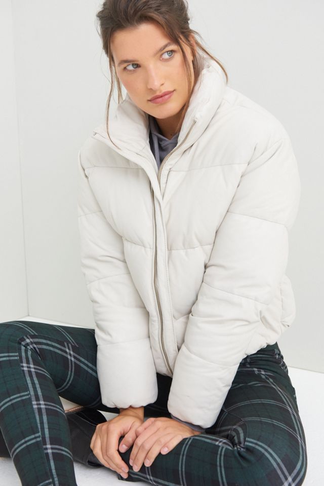 Lamarque Iris Leather Puffer Jacket #1