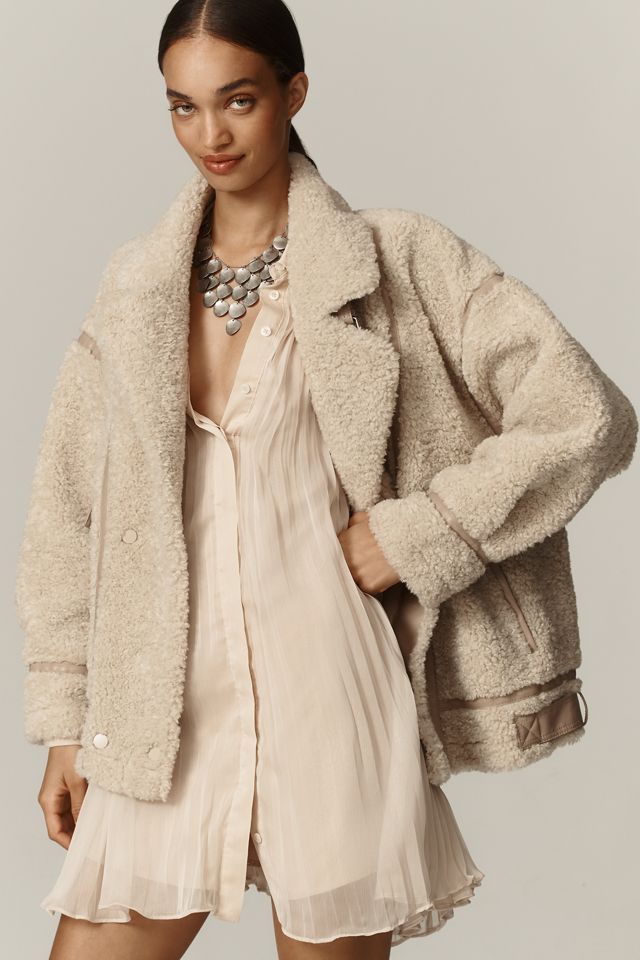 Lamarque Badu Oversized Sherpa Jacket #2