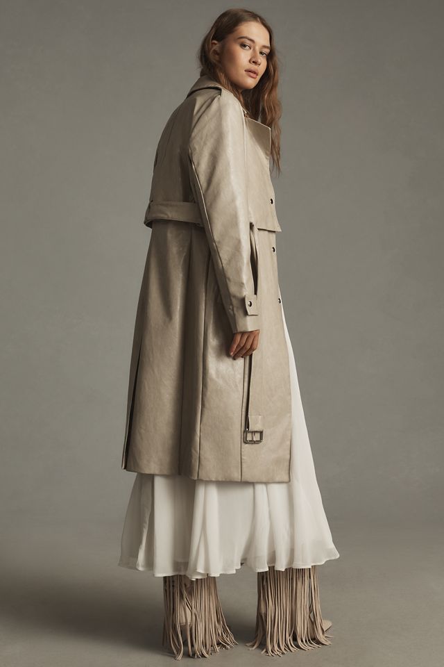 Lamarque Katija Convertible Faux-Leather Trench Coat #2