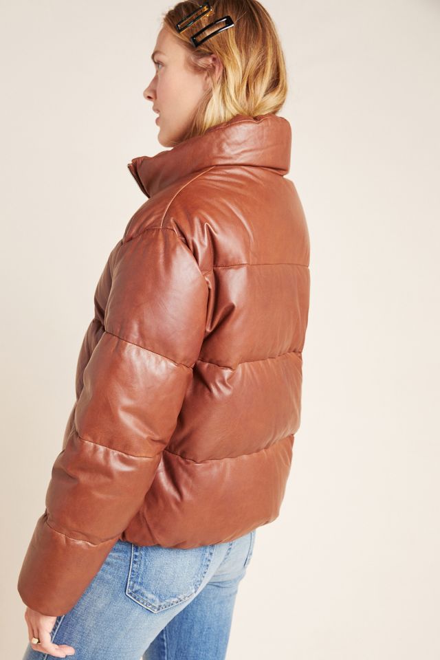 IRIS Leather Puffer Jacket – LAMARQUE