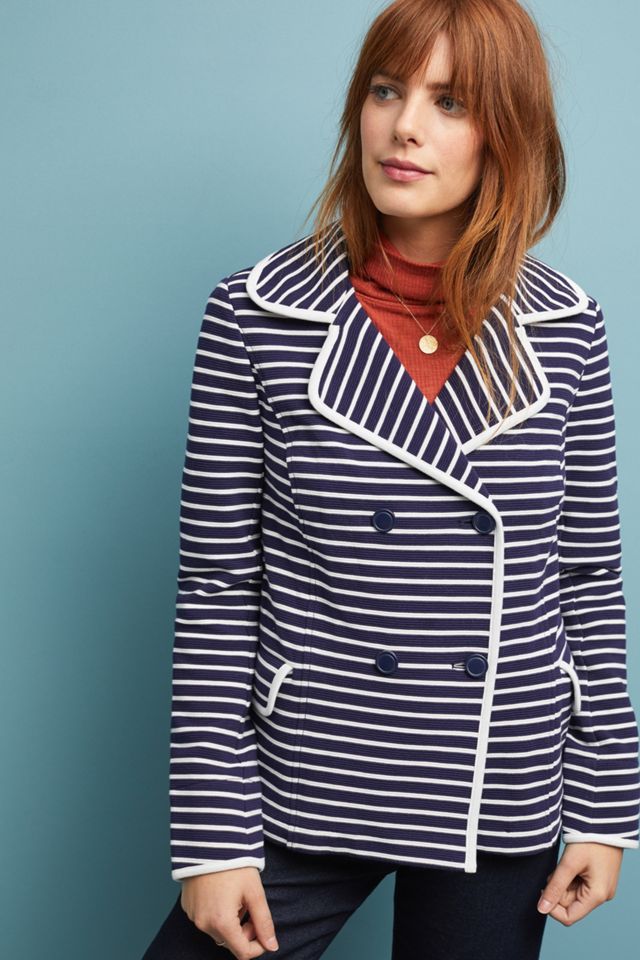 Stephanie Peacoat a righe #2
