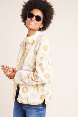 anthropologie floral jacket