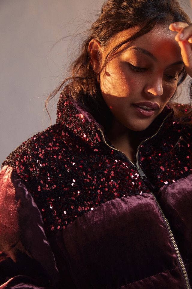 2024 Anthropologie Sequin Velvet Jacket