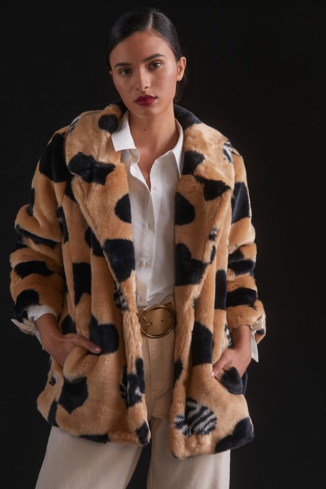 Maeve Faux Fur Coat #1