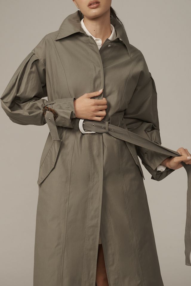 By Anthropologie Belted Trench Coat #3