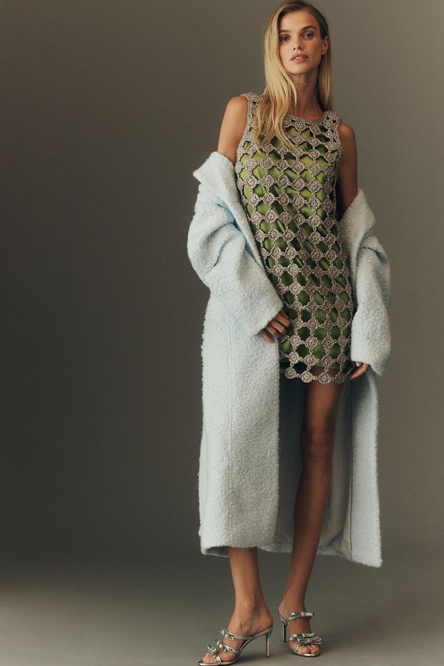 Maeve Tailored Bouclé Long Coat | Anthropologie