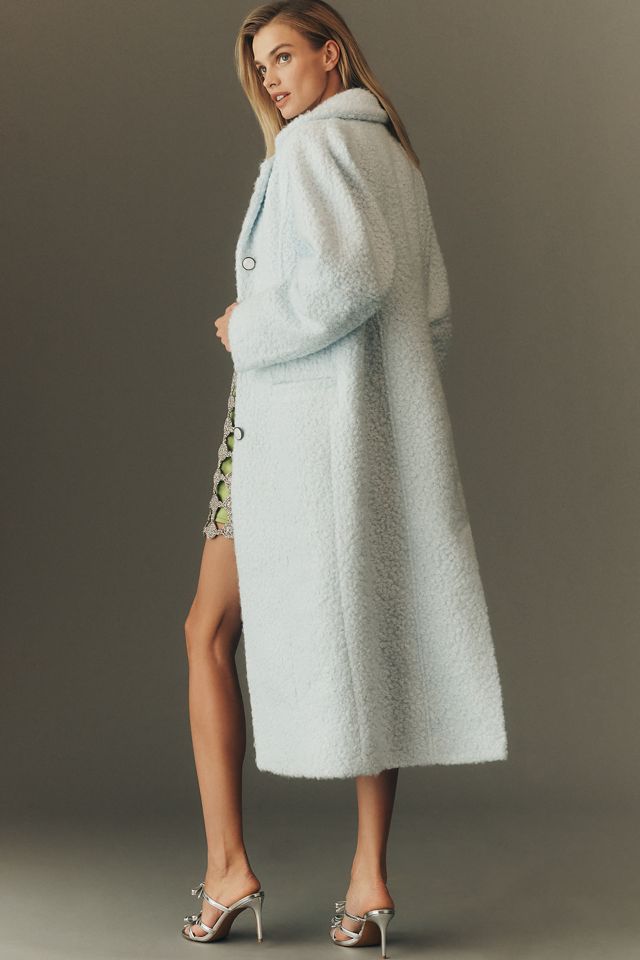 Maeve Tailored Bouclé Long Coat | Anthropologie