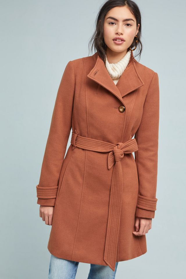 Anthropologie cheap camel coat