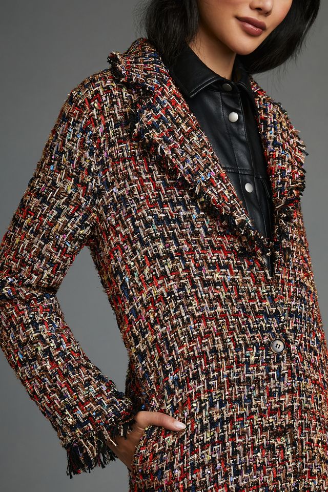 If By Sea Confetti Tweed Coat #1
