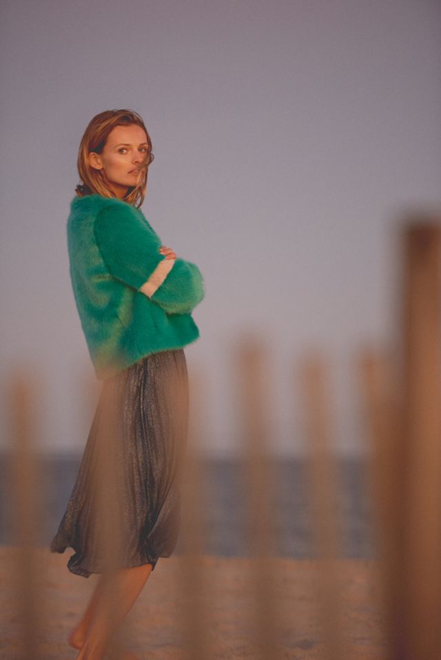 Bright Faux Fur Coat #4
