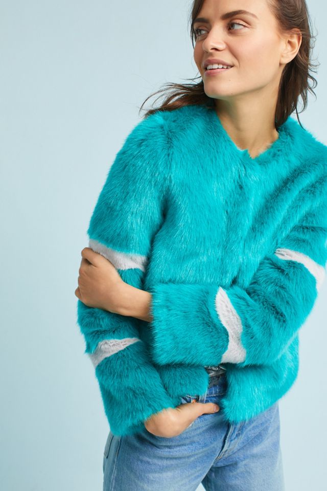 Bright Faux Fur Coat #2