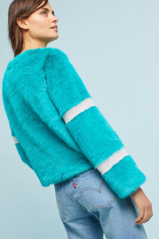 Bright Faux Fur Coat #3