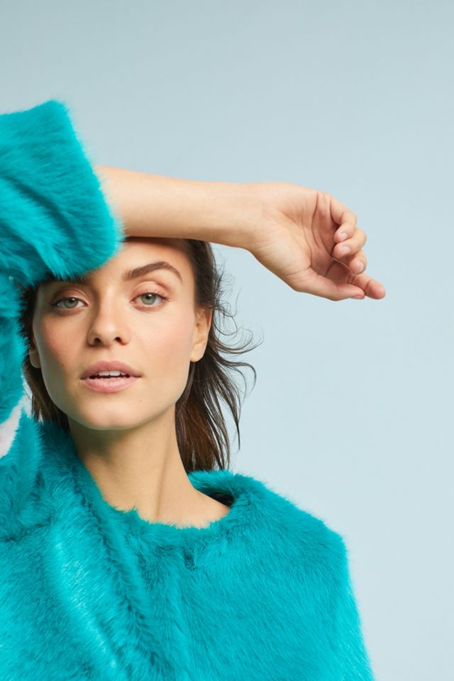 Bright Faux Fur Coat