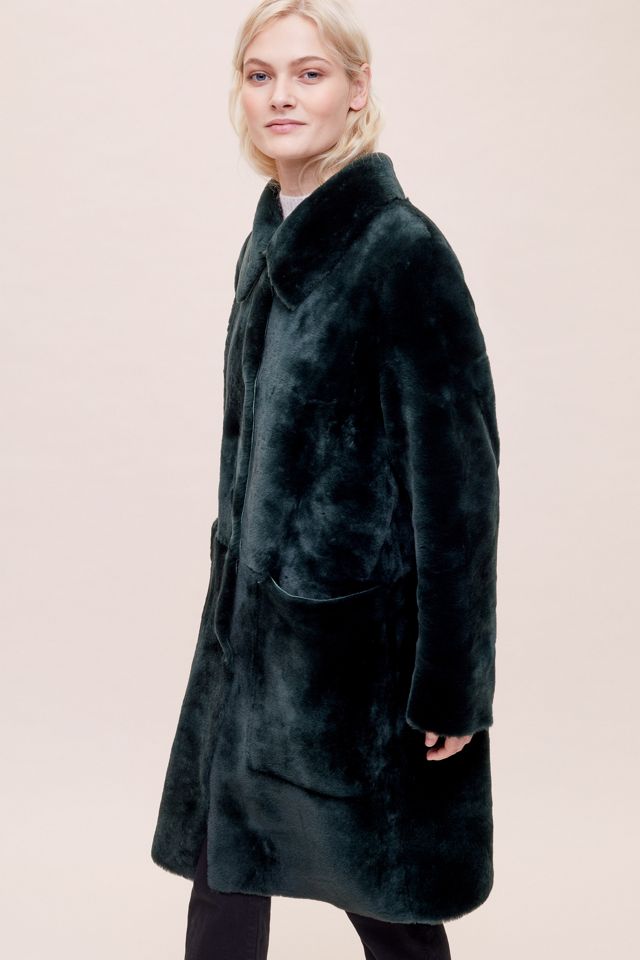 Janet Reversible Shearling Coat #3