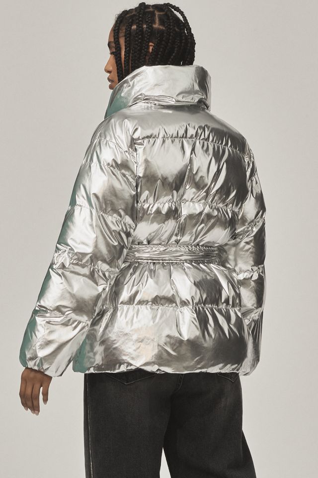 Endless Rose Metallic Puffer Coat #4
