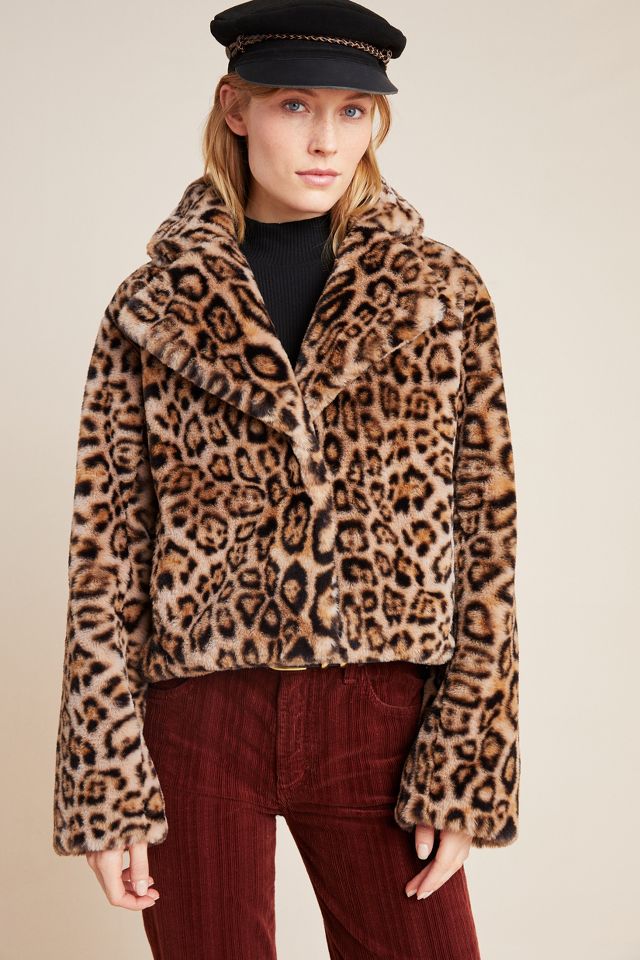 Anthropologie bristol faux hot sale fur jacket