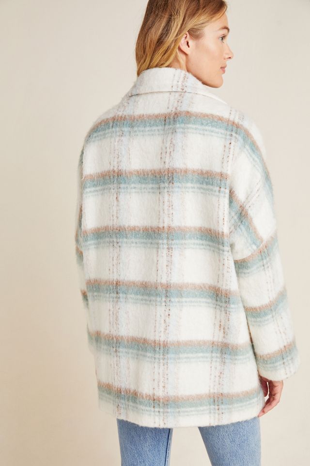 Anthropologie hot sale plaid coat