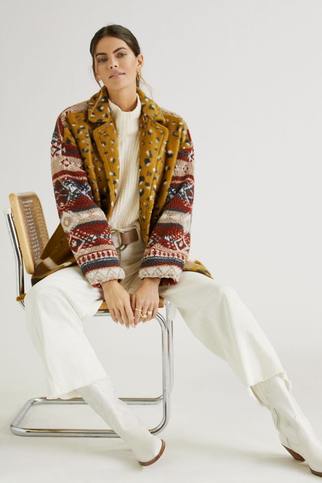 Pilcro Faux Fur Contrast Jacket #3