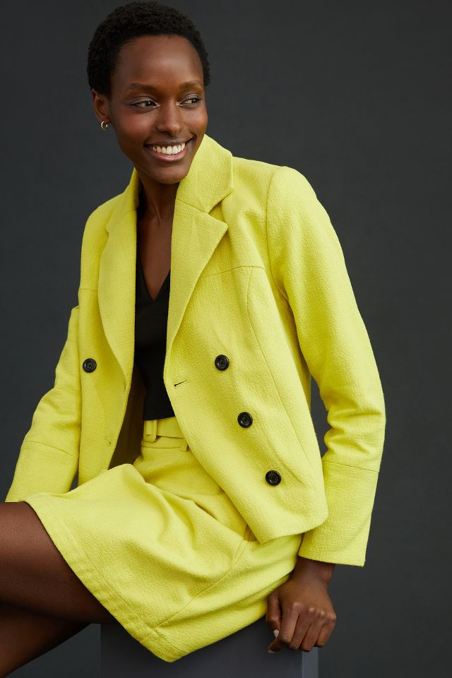 Cropped peacoat outlet