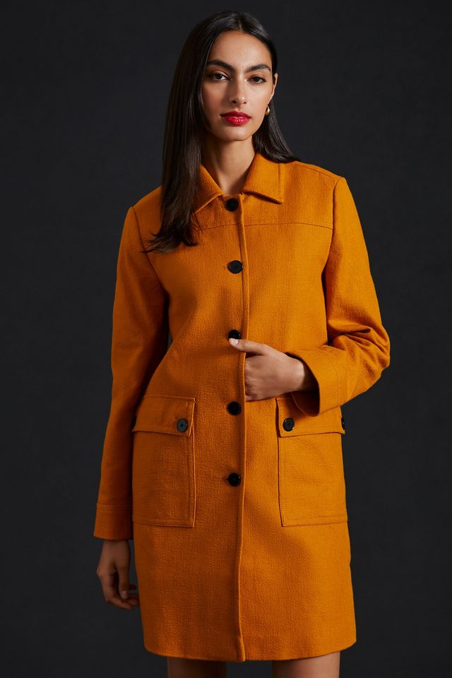 Maeve Textured Peacoat #1