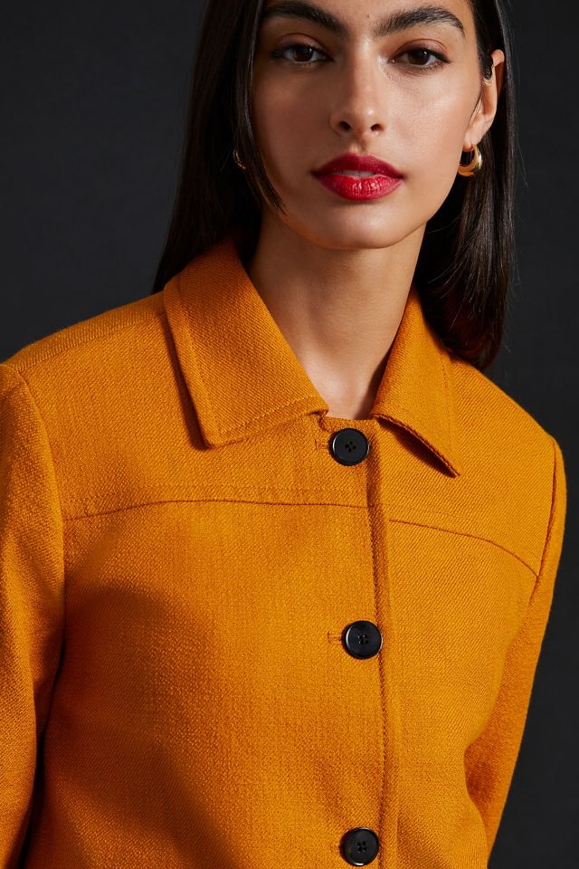 Maeve Textured Peacoat #4