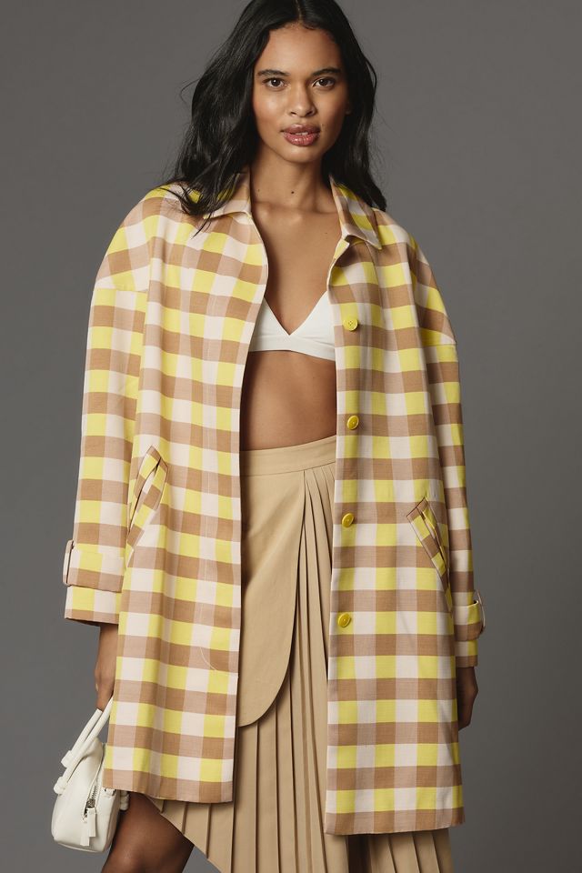 Maeve Gingham Swing Jacket | Anthropologie