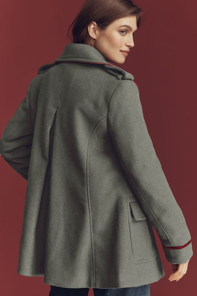 By Anthropologie Wool Blend Military Peacoat #3