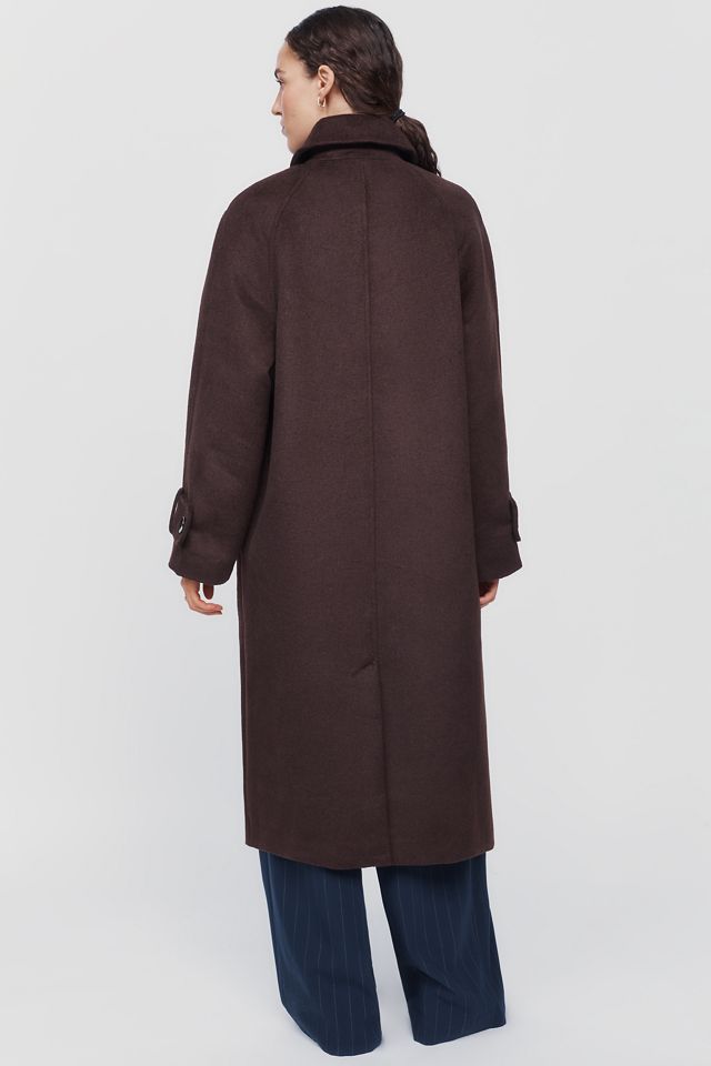 Maeve Wool Blend Balmacaan Coat #1