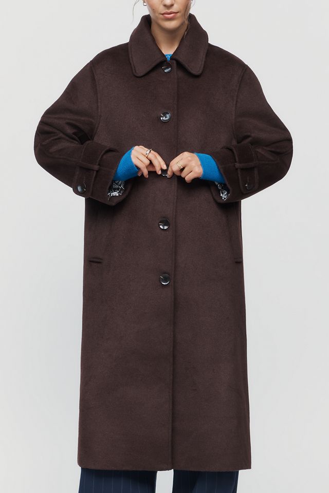 Maeve Wool Blend Balmacaan Coat #4