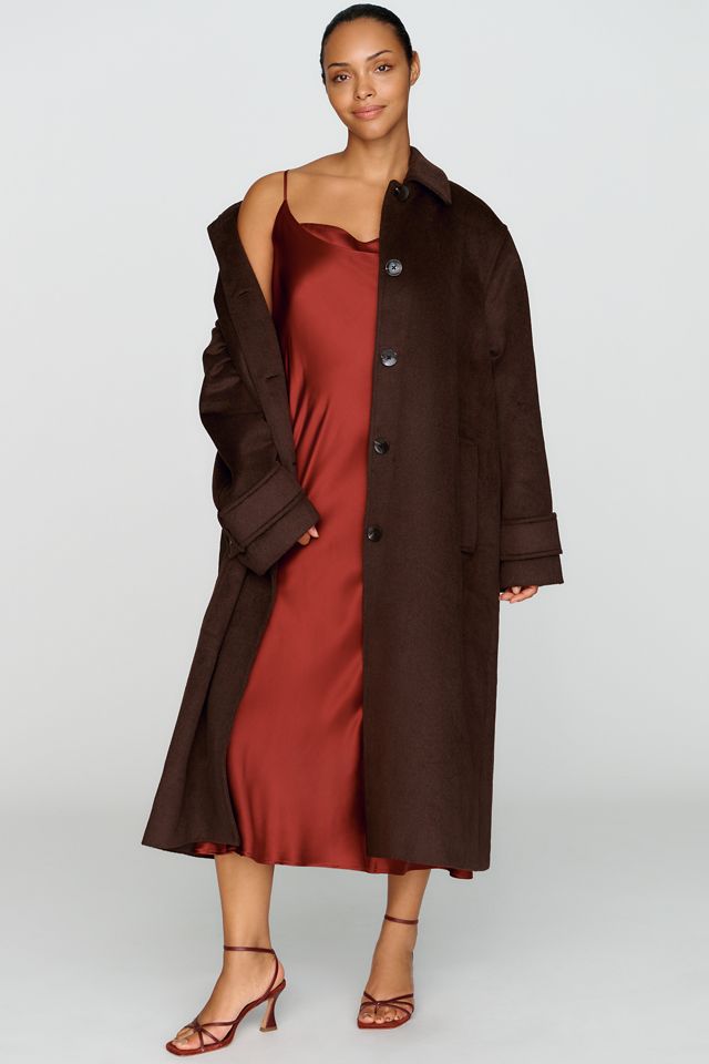 Maeve Wool Blend Balmacaan Coat #5