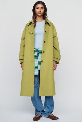 Maeve Wool Blend Balmacaan Coat