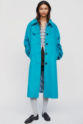 Maeve Wool Blend Balmacaan Coat