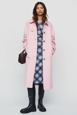 Maeve Wool Blend Balmacaan Coat
