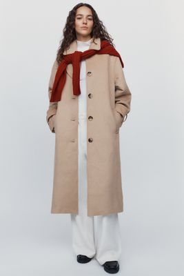 Maeve Wool Blend Balmacaan Coat